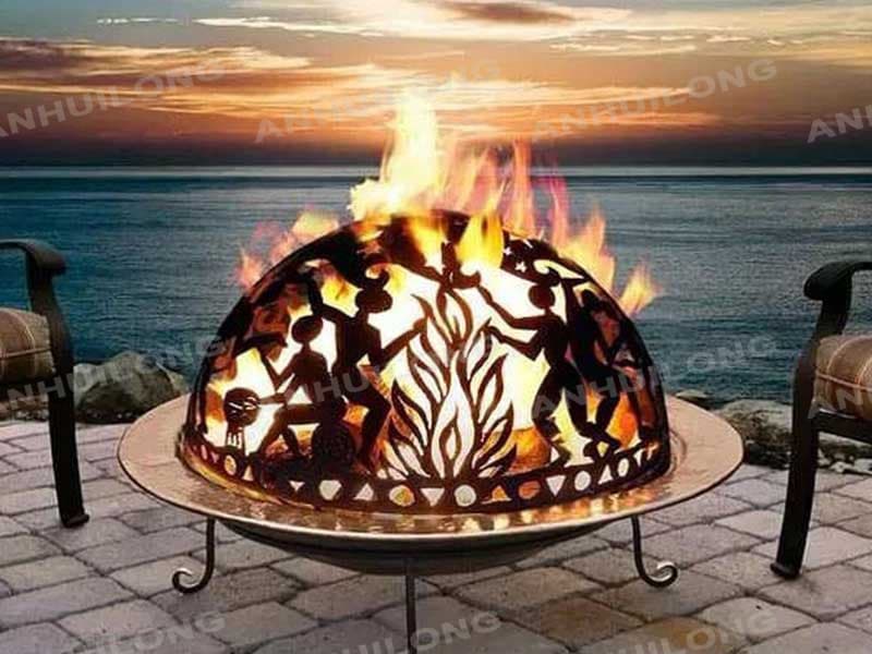 <h3>Yaheetech 43 in Outdoor Propane Fire Pit 50,000 BTU Gas Fire </h3>
